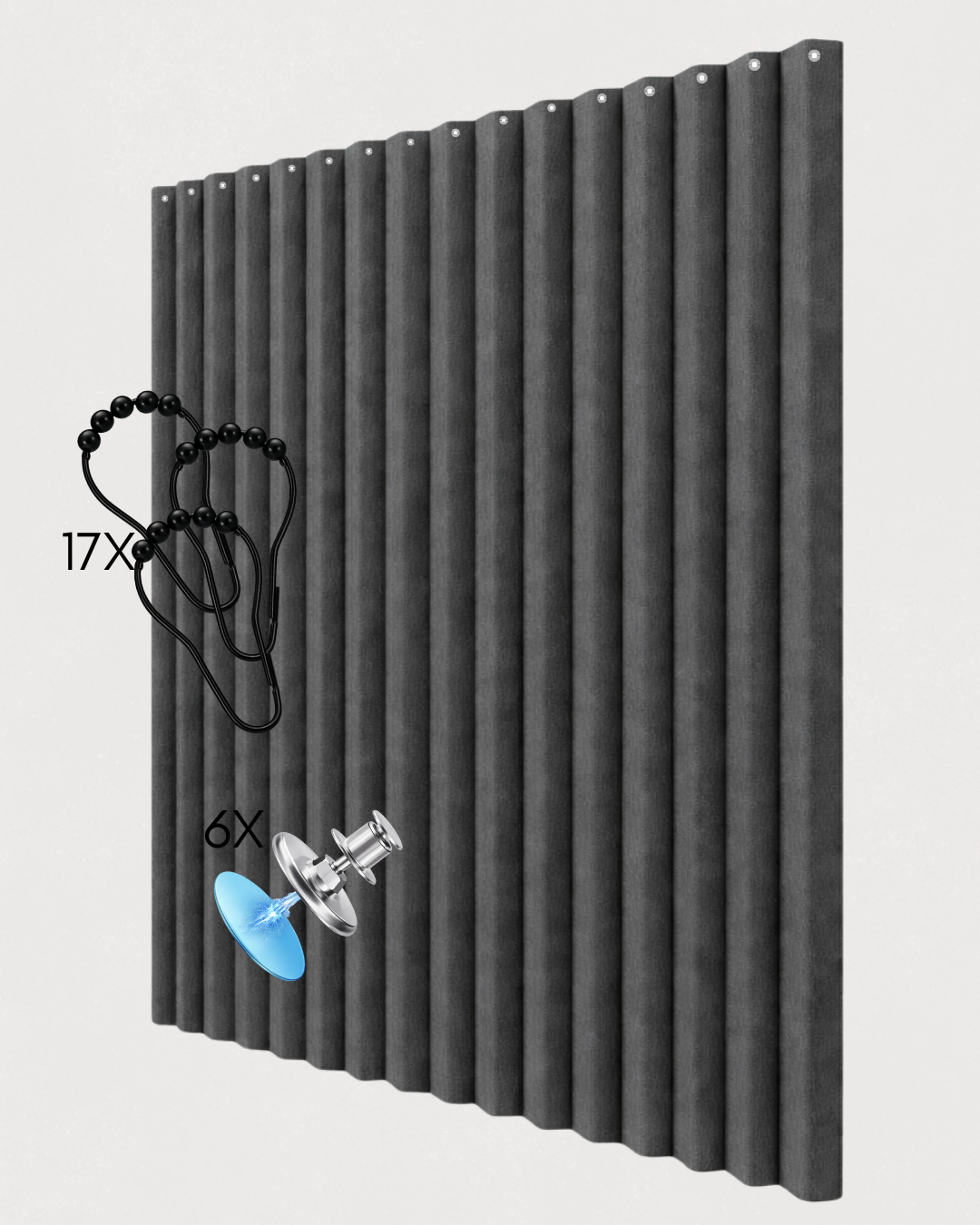 Vouwbaar douchegordijn