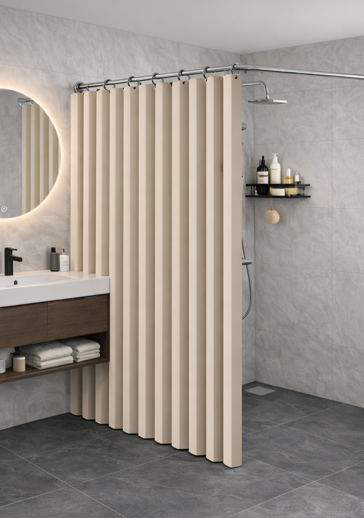 Vouwbaar douchegordijn